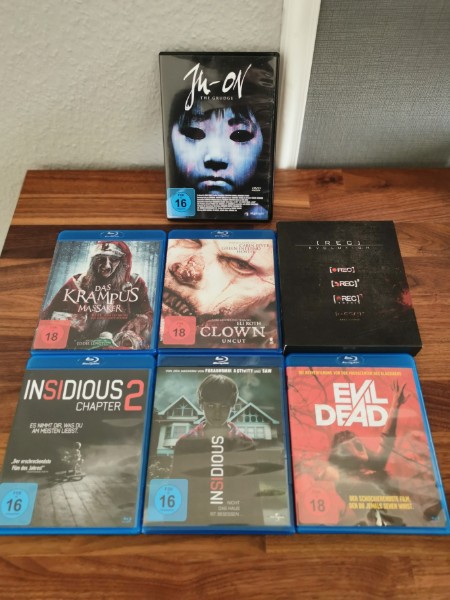 Blu-Ray DVD Horrorfilm Sammlung 10 Filme FSK-18 Kaufen!