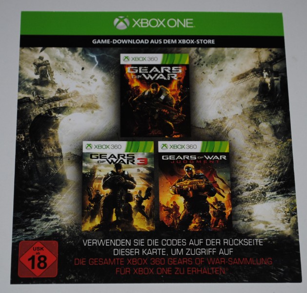 Gears of War 1 + 3 + Judgment Downloadcode XboxOne Kaufen!
