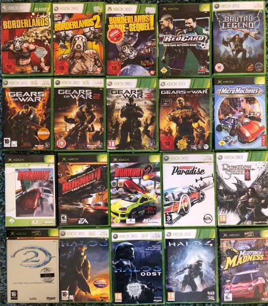 20 XBox 360 Spiele (Gears, Borderlands...) + XBox Kaufen!