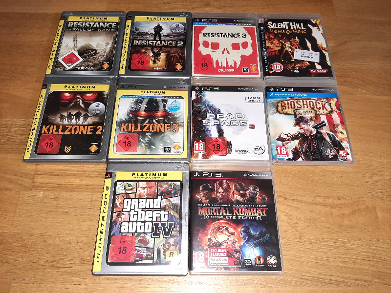 TOP Paket 10 PS3 Spiele z.B. Mortal Kombat 9 etc. Kaufen!