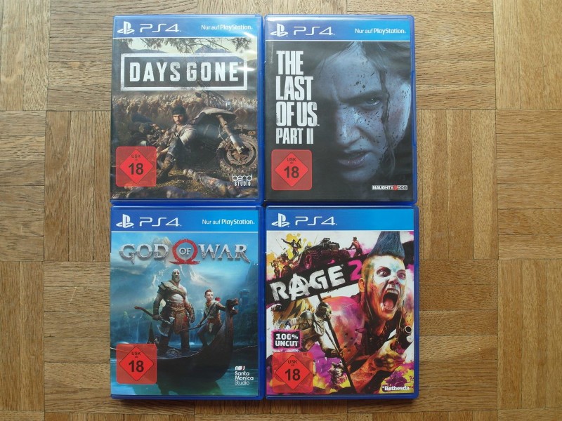 PS4 Spiele Bundle LOU 2 GOW Rage Days Gone Top! Kaufen!