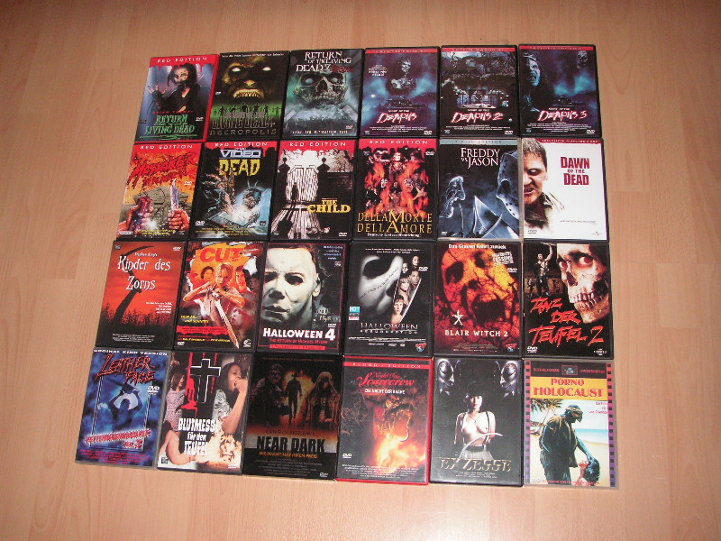 24 Filme DVD Sammlung Horrorfilme FSK 18 Kaufen!