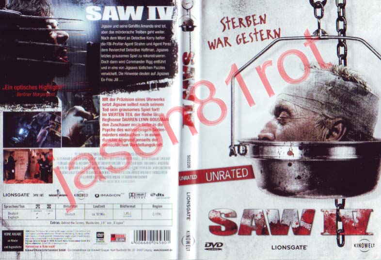 Saw 4 SAW IV - DVD unrated - uncut NEU OVP Kaufen!